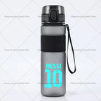 550ml Football Superstar Messi Water Bottle women men Large Capacity Sports Kettle Transparent Cold Water Cup Outdoor Bottle