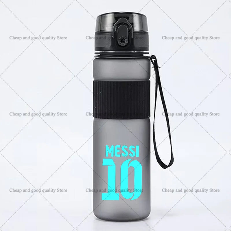 550ml Football Superstar Messi Water Bottle women men Large Capacity Sports Kettle Transparent Cold Water Cup Outdoor Bottle