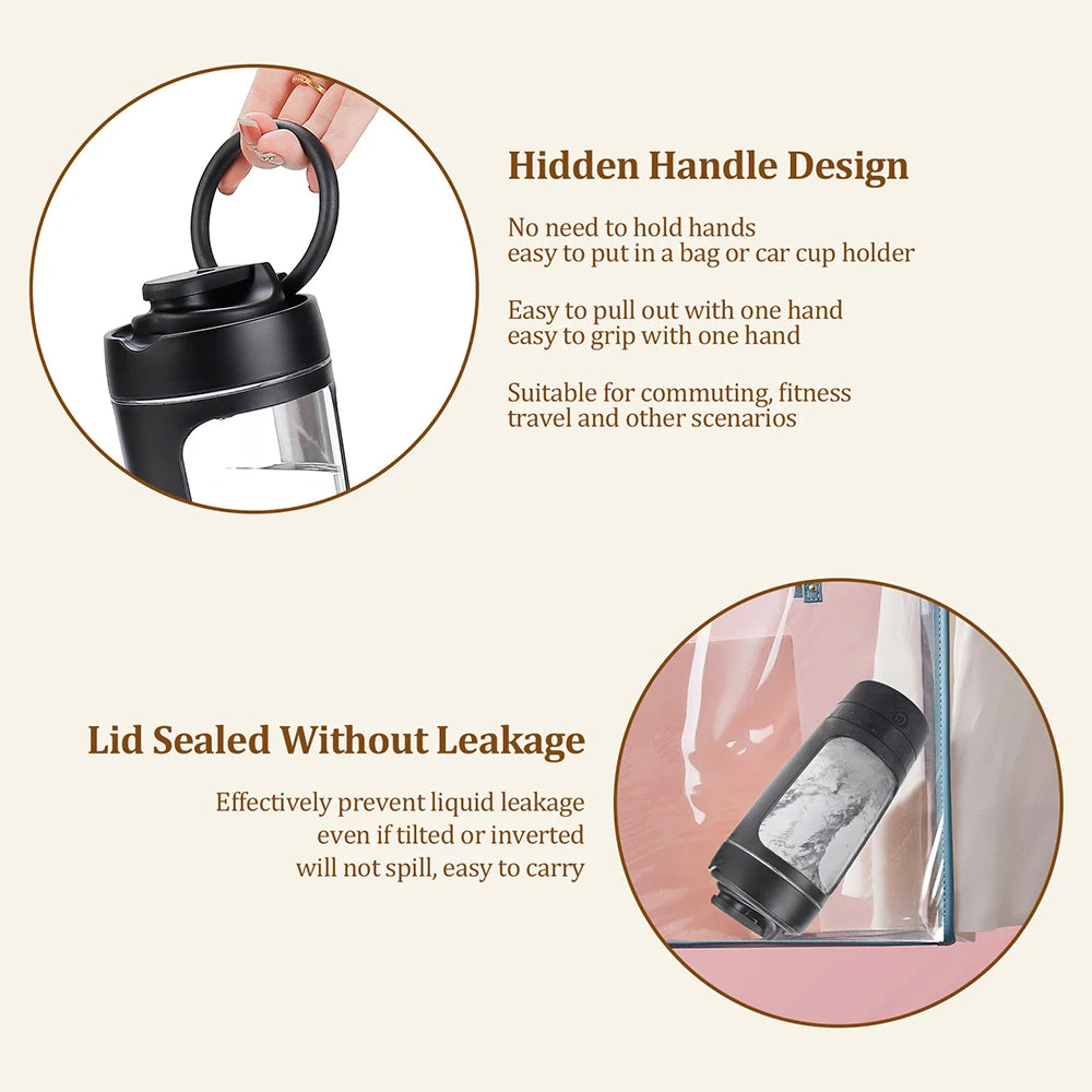 650ml Electric Shaker Bottle Portable Whey Protein Shaker Automatic Stirring Blender Multipurpose Juice Mixer Cups Fitness Work