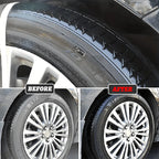 Car Tire Restorer Wax Back to Black Gloss Long-Lasting Coating Plastic Renovator Polish Cleaning Tire Gloss Enhancer Kit