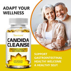 Candida Cleanse - Liver Cleansing, Detoxifying, Supports Intestinal Health, Cleansing Colon, Boosting Energy, 120 Capsules