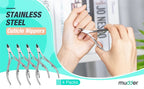 Professional Cuticle Cutter Nail Nippers Scissors Manicure Pusher Pedicure Tong Dead Skin Remover Nail Cuticle Regrowth Tool