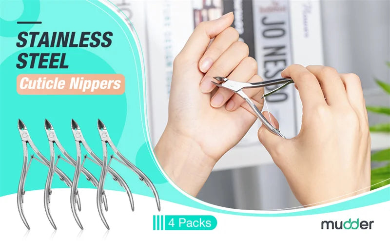 Professional Cuticle Cutter Nail Nippers Scissors Manicure Pusher Pedicure Tong Dead Skin Remover Nail Cuticle Regrowth Tool