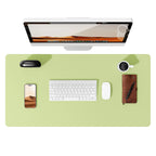 Large Mouse Pad,Office Desk Mat, Leather Desk Pad Protector, Non-Slip PU Leather Desk Blotter, Laptop Desk Pad