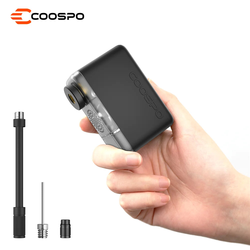 COOSPO X1 Mini Electric Bike Pump 120PSI 500mAh Portable Rechargeable MTB Bike Air Digital Inflator Schrader Presta Tire Valve