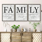 3 Pieces Modern Abstract Lion Family Inspirational Quotes Wall Art Canvas Prints for Living Room Cuadros Decor Unframed