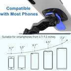 1set Motorcycle, Bicycle Handle, Mobile Phone Holder, Detachable 360 ° Rotating Shock-absorbing Mobile Phone Holder