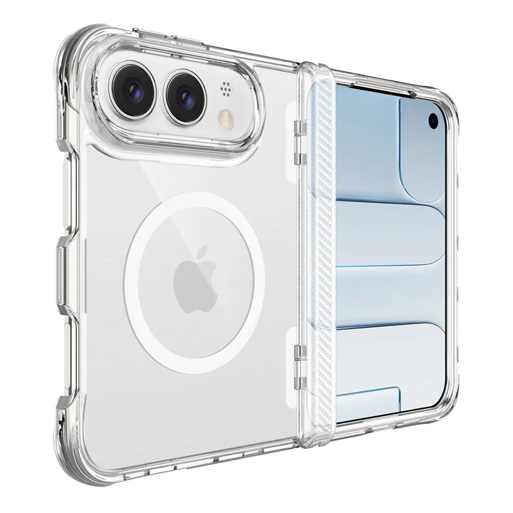 High Clear Magnetic Phone Case For iPhone Duo IPhone Duo 18 Ultra For Magsafe Wireless Charging Folding Bumper Hinge Cover