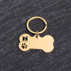 Custom Name Dog Tags Personalized Text Dog ID Tag Bone Shaped Stainless Steel Laser Engraving Anti-lost Customized Pets ID Tag