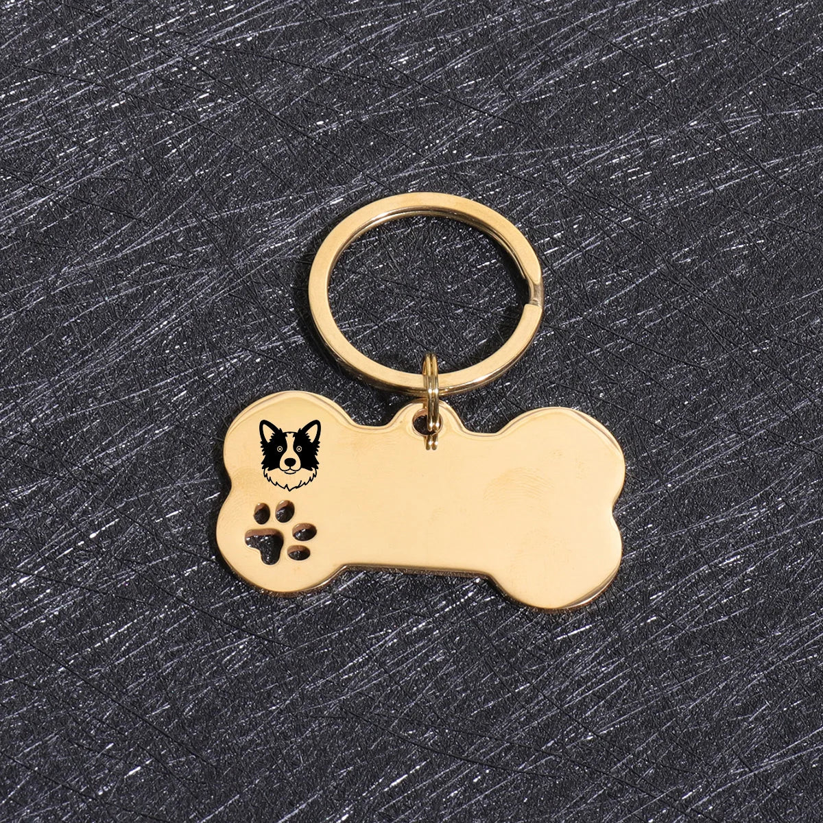 Custom Name Dog Tags Personalized Text Dog ID Tag Bone Shaped Stainless Steel Laser Engraving Anti-lost Customized Pets ID Tag