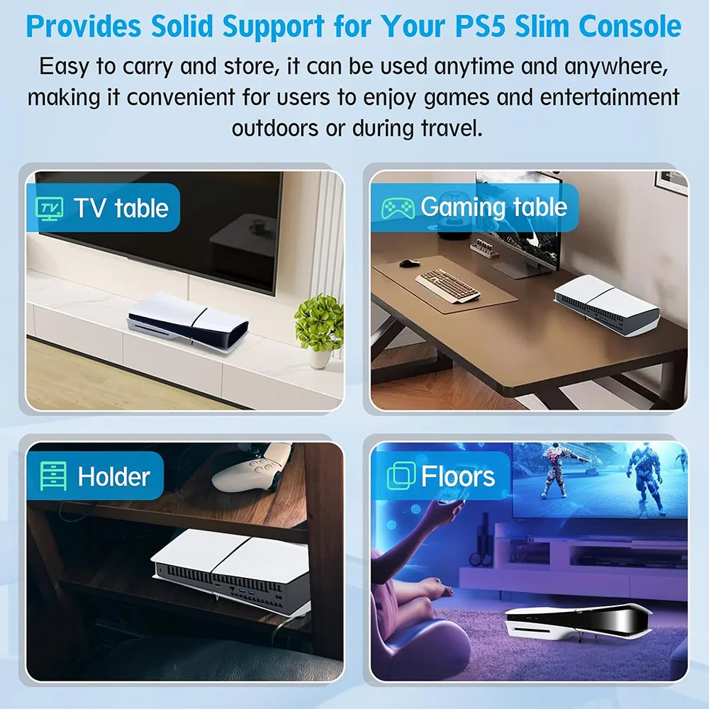 Acrylic Horizontal Stand for PS5 Slim / Pro