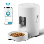 2L with Video Automatic Cat Feeder, Intelligent Timed and Quantitative Feeding, Cat, Dog and Pet Feeding Bowl Controlled by App