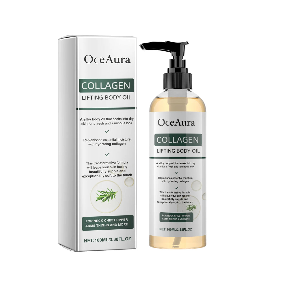 Collagen Body Oil Moisturizing Remover Cellulite Skin Elasticity Wrinkle Firming Lifting For Arms Body Massage Essential Oil