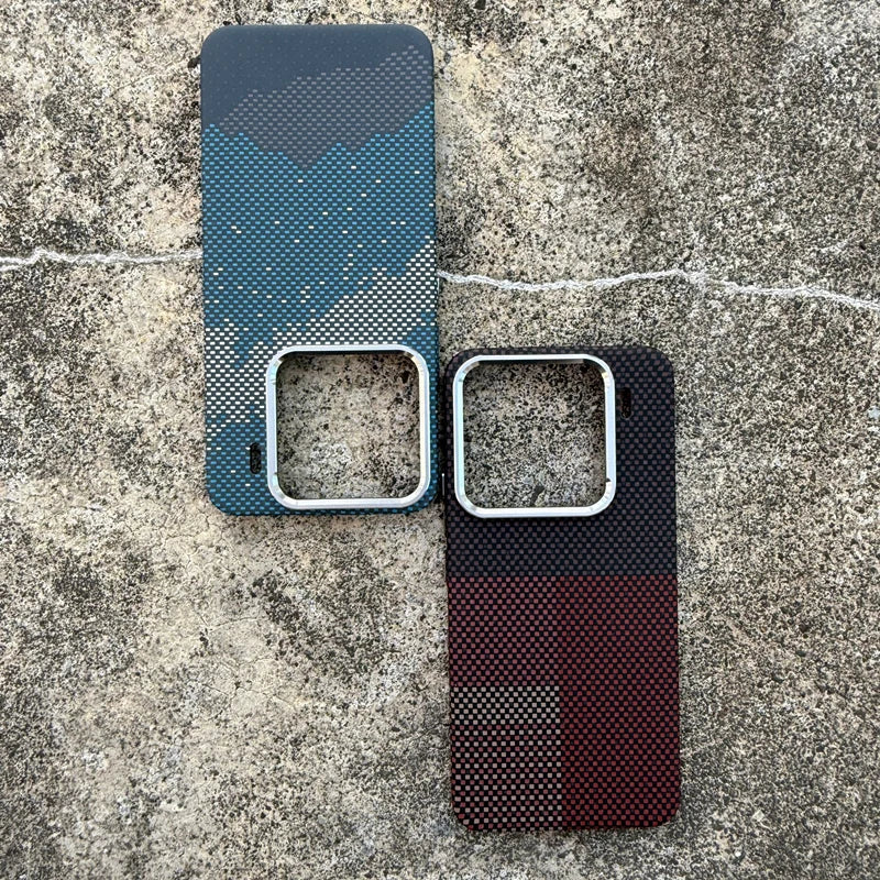 Ultrathin Carbon Fiber Texture Magnetic Phone Case For Xiaomi Mi 15 Ultra Mi 15 pro 14 Magnetic Wireless Charging Hard Cover