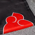Bilibili Anime Akatsuki Deidara Cosplay Ninja Costume Uchiha Itachi Red Cloud Cloak Robe Cloak Headband Props Halloween Clothes