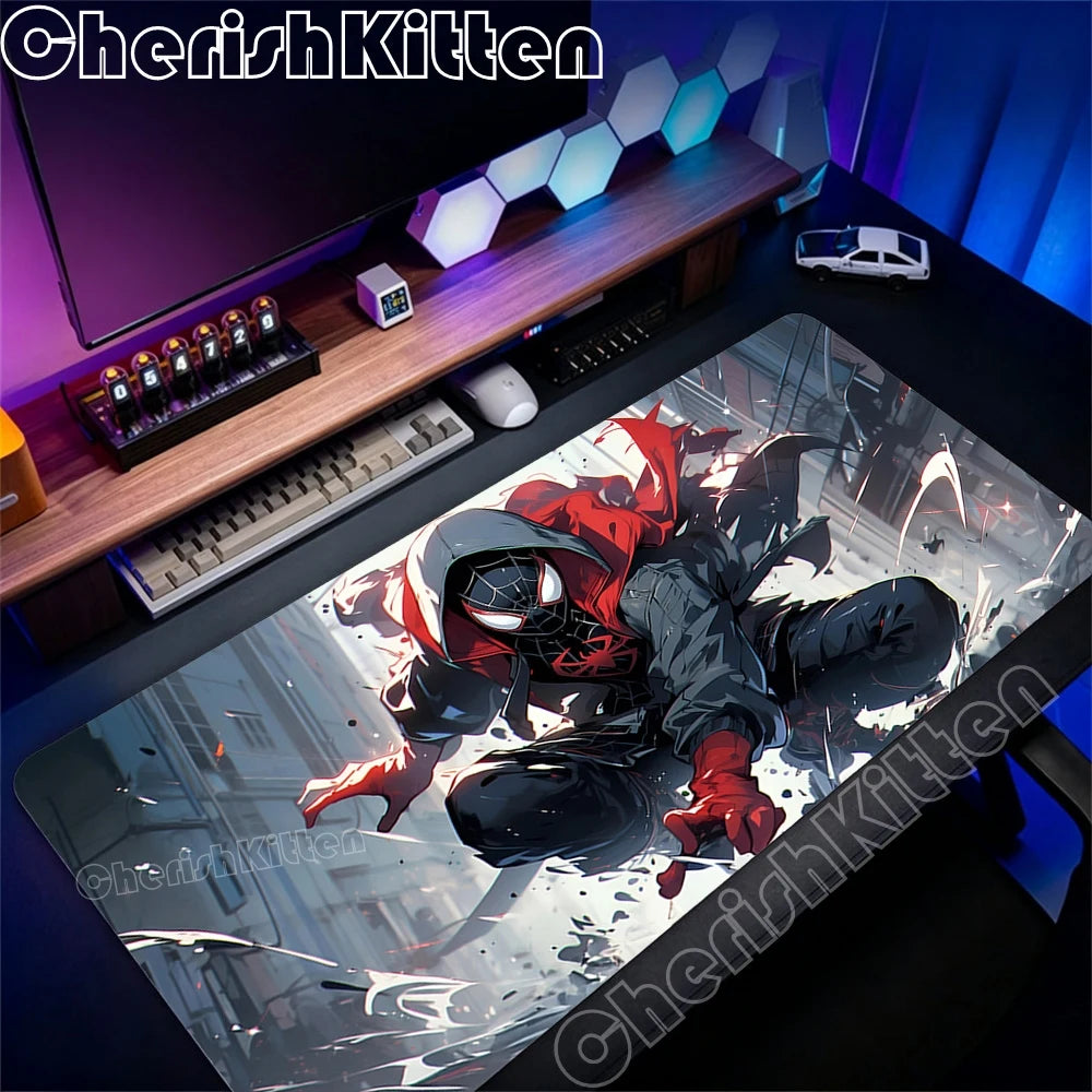 Marvel Spider-Man Mousepad Large Game Mouse Pad Gamer 900x400mm Keyboard Pad Pc Computer Desk Mat Gaming Pads Esports Mouse Mats