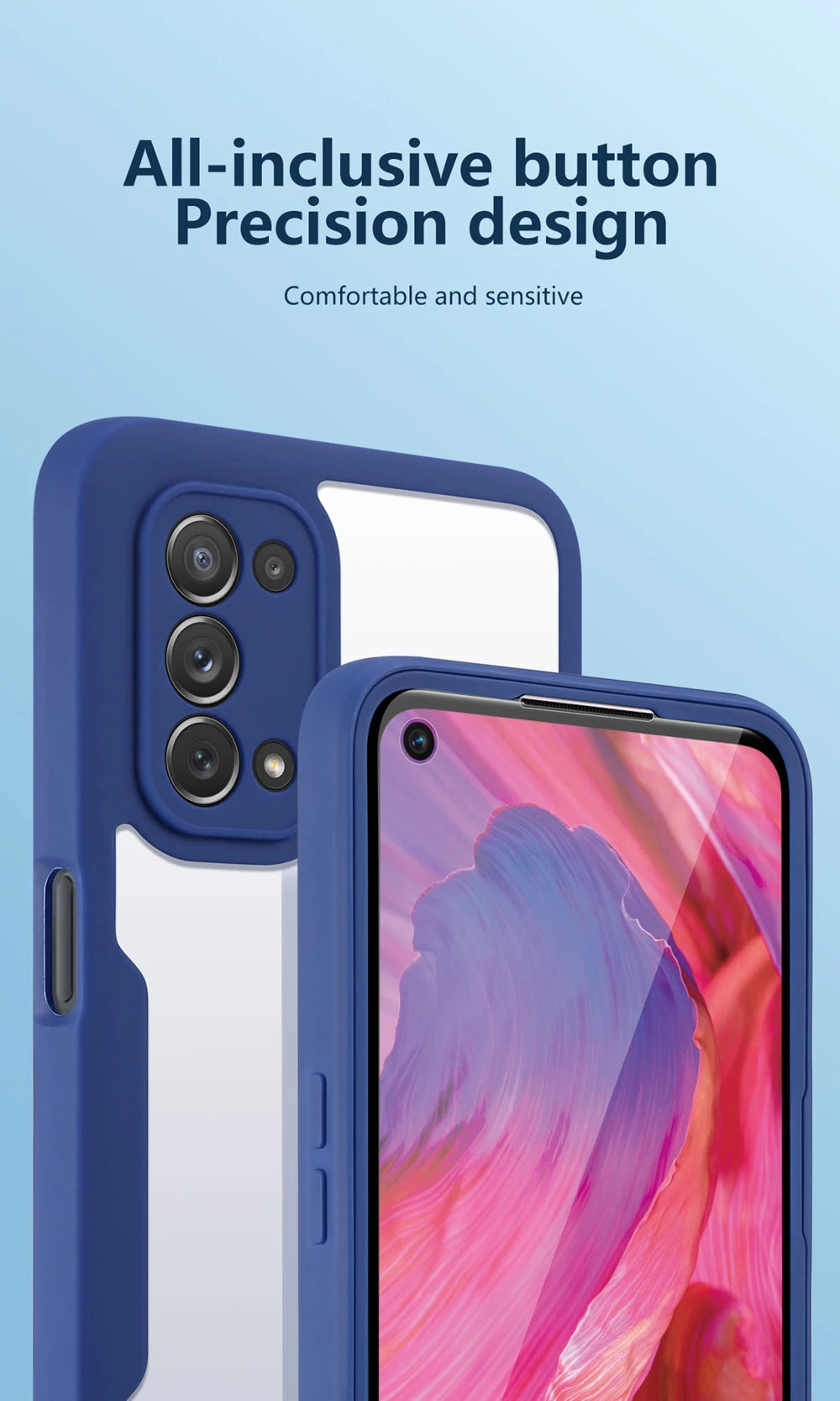 360 Full Body Case For Samsung A73 A72 A57 A56 A55 A54 A52 A37 A35 A34 A33 A32 A27 A25 A24 A17 A16 A15 A14 A13 A07 A06 A05 A04 S