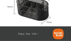 Mesh Desk Organizer Sturdy Metal Pen Stand Student Stationery Office Supplies