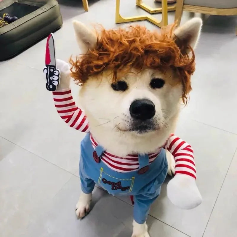 Halloween Pet Cosplay Costume Dog Dress for Small & Medium Dogs – Fun & Stylish Outfit Dogs Cats Pet Playing with Funny Clothes