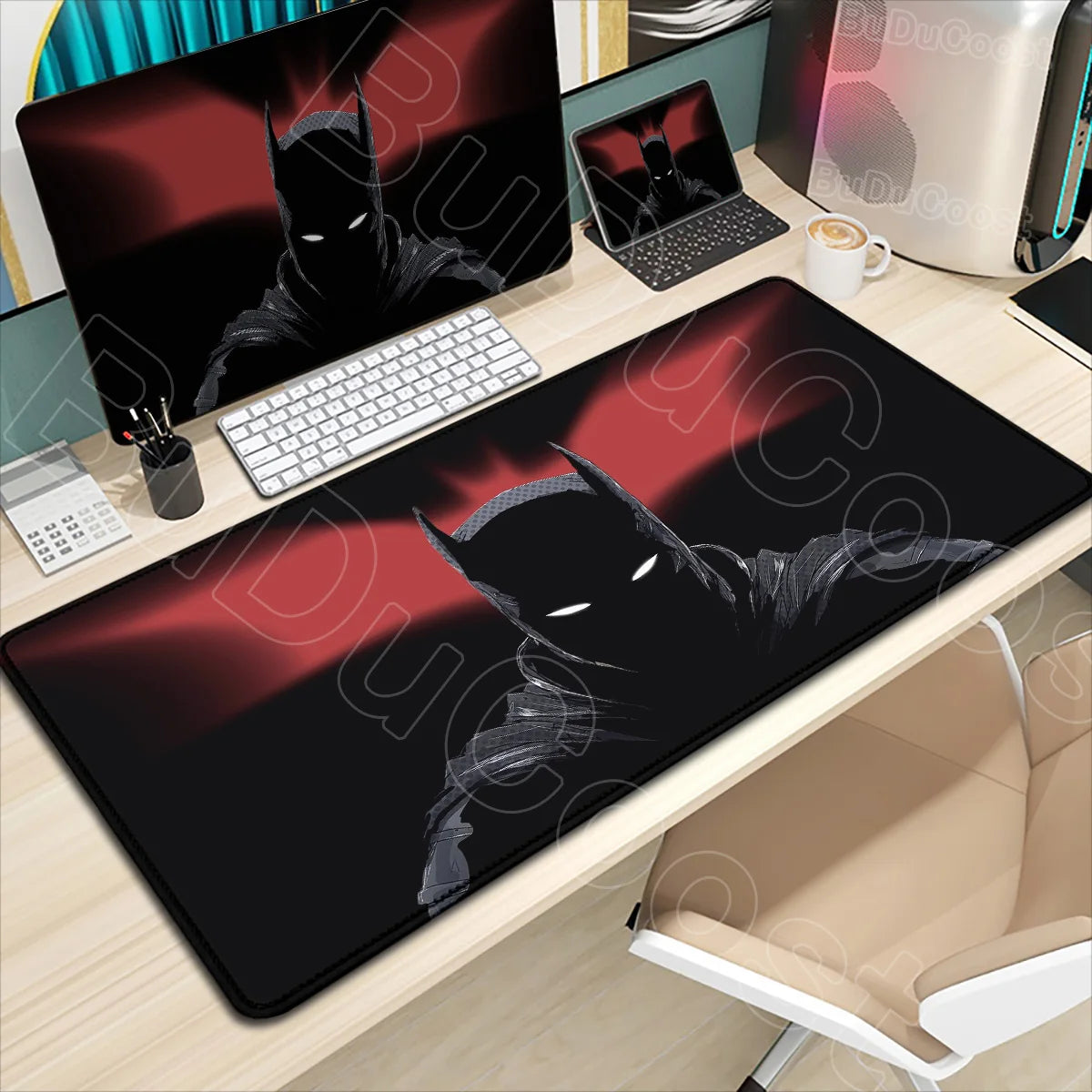 B-Batman Mouse Pad HD Large Gaming Non-slip Rubber Keyboard Desk Mat Office Laptop Computer Pc Gamer Cabinet Mousepad Xxl Carpet