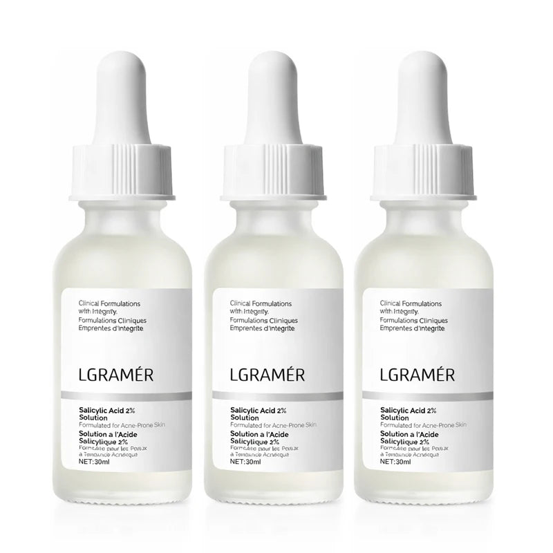 2% Salicylic Acid Facial Serum, Anti-Acne Essence for Troubled Skin, Deep Hydrating & Pore Cleansing Daily Facial Skin Care