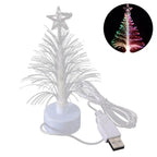 Tree Light Christmas Fiber Optic Lights Tree Fiber USB Fiber Optic Christmas Tree Mini LED Light Decorations