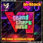 In Stock GTA 6 Horizon Ambient Light USB Cool Desktop & PC Case Decoration 3D‑Printed Ornament ARGB Faith Light Trendy Gift