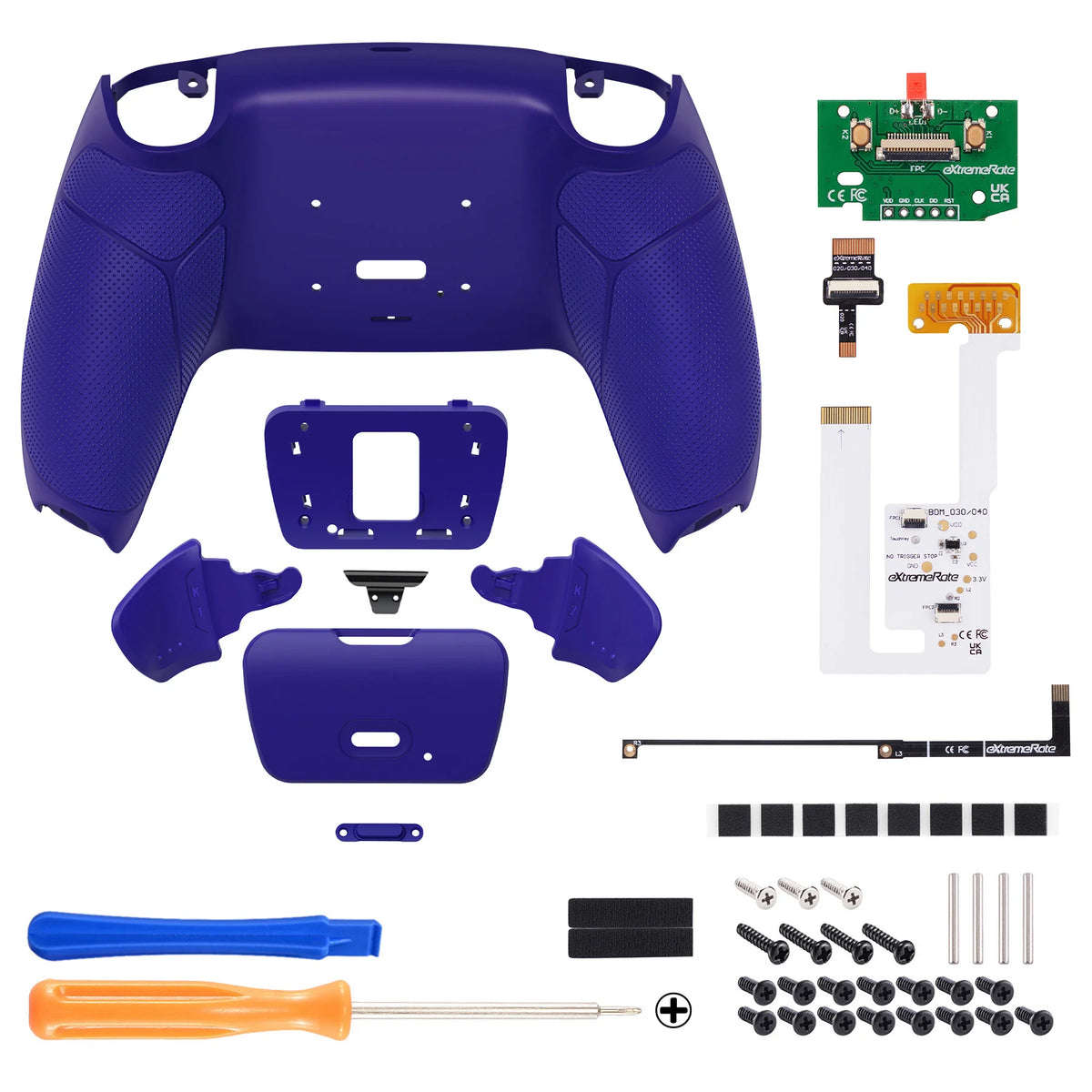 eXtremeRate Back Paddles Programable RISE V3 Remap Kit for ps5 Controller BDM-030/040/050, Upgrade Board Back Shell Back Button