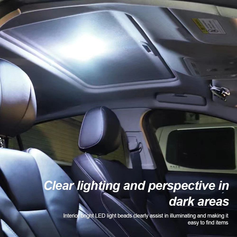 1 PC Multi Color Car Light Wireless LED Touch Light Roof Light Sensor Read Lamp Mini USB Charging Light Car Interior Accessories