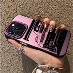 Trendy Sports Car Line Art Phone Case For iPhone 17 Pro Max 16 15 14 Pro 13 12 11 XS XR X 8 7 16 Plus 17E Shockproof Laser Cover