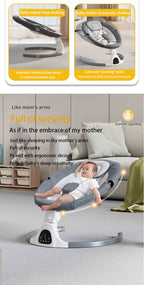 Baby Electric Rocking Chair Cradles Coax Baby  Luxury Electric Swing Shaker Recliner Comfort Chair  0-3 Years Old Baby Bed
