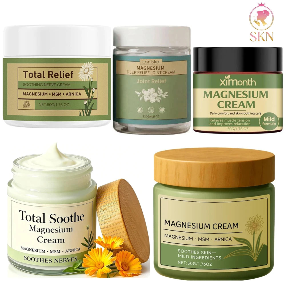 2026 Total Relief Soothing Magnesium Cream for Muscle Comfort Brightening  Soothing Nerve For Daily Skin Hydration Moisturizing