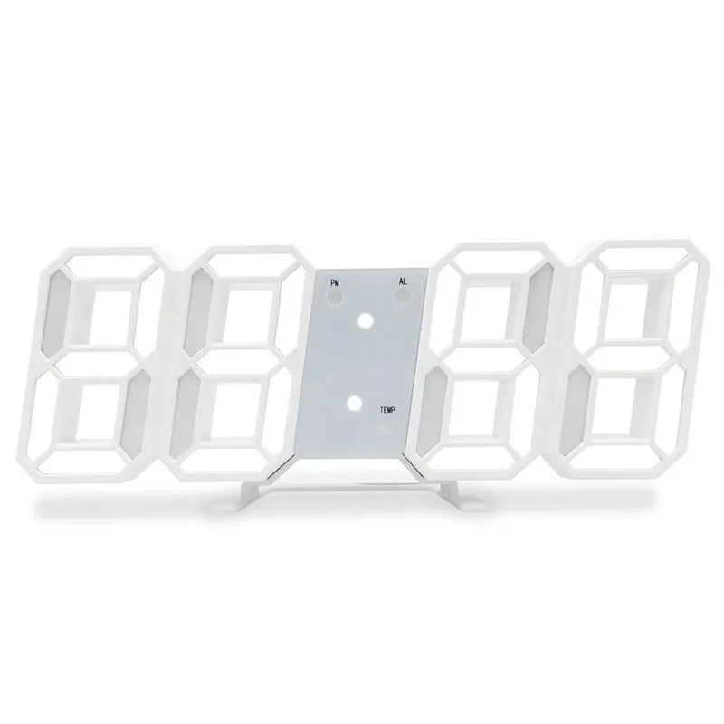 3D LED Digital Wall Clock – USB Powered