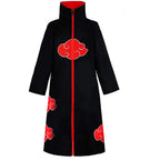 Bilibili Anime Akatsuki Deidara Cosplay Ninja Costume Uchiha Itachi Red Cloud Cloak Robe Cloak Headband Props Halloween Clothes