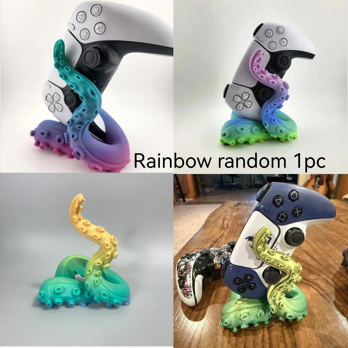 3D Printed Octopus Game Controller Stand Suitable for PS5 Controllers Desktop Stand Holiday Gift Home Decor Statue Ornament