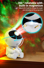 LED Star Galaxies Projector Night Light Astronaut Starry Sky Bedroom Room Decor Children's Gift - LED Atmosphere Creating Lamp