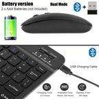 Wireless Mouse Dual Modes Bluetooth-compatibl 2.4G Portable Office Mouse for Laptop Notebook PC MacBook Battery Gaming Mouse