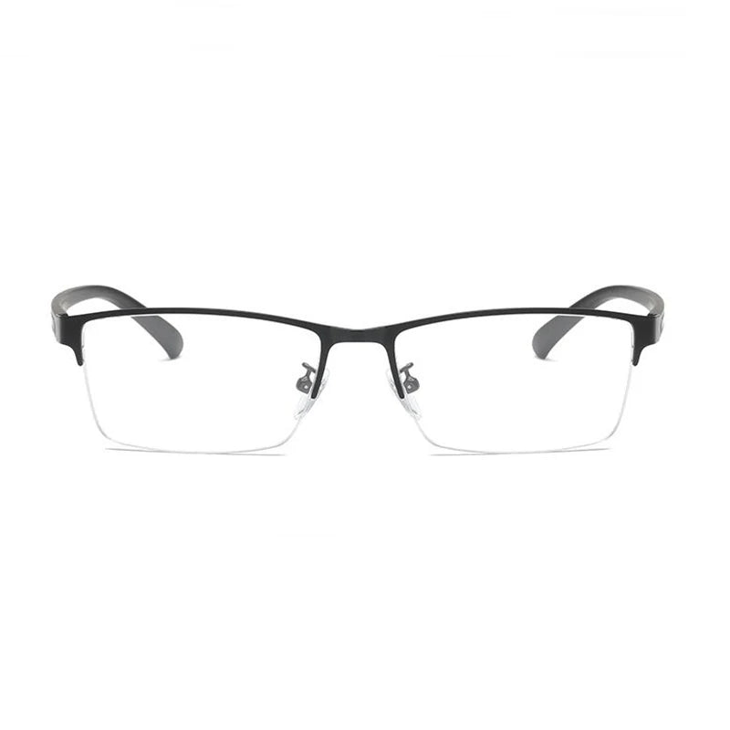 Semi-Rimless Steampunk Shortsighted Prescription Glasses Women Men Anti Blue Rays Computer Myopia Spectacles 0 -0.5 -0.75 To -6