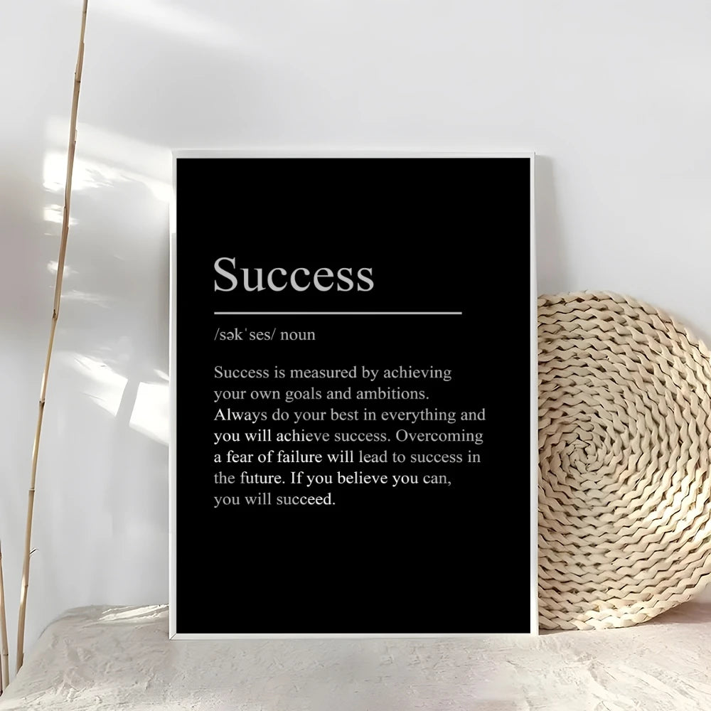 Discipline Motivational Terms Poster Modern and Elegant Wall Stickers for Home Decor Living Room Dormitory Wall Art