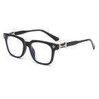 Classic 3Pcs Square Anti Blue Light Glasses For Men And Women Black & Transparent Frame Unisex Computer Wearing Women Glasses