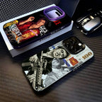 Classic S-Scarface Film Tony For IPhone 11 12 13 14 15 16 17 Pro Max Plus Colorful Black Matte Phone Cover