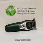 Powerful Professional Hair Trimmer Men 0 MM T Blade Electric Clipper Rechargeable Barber Haircut Machine Beard Trimmer Shaver