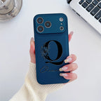 Personalized Custom Name Initial Custom Big Letter with Flowers Design Phone Case for iPhone18 17 16 15 14 13 Pro Max Plus Air