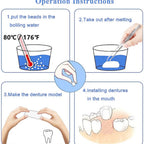 10g/Bag Tooth Repair Kit-Thermal Beads for Filling Fix The Missing and Broken Tooth or Adhesive The Denture Fake Teeth