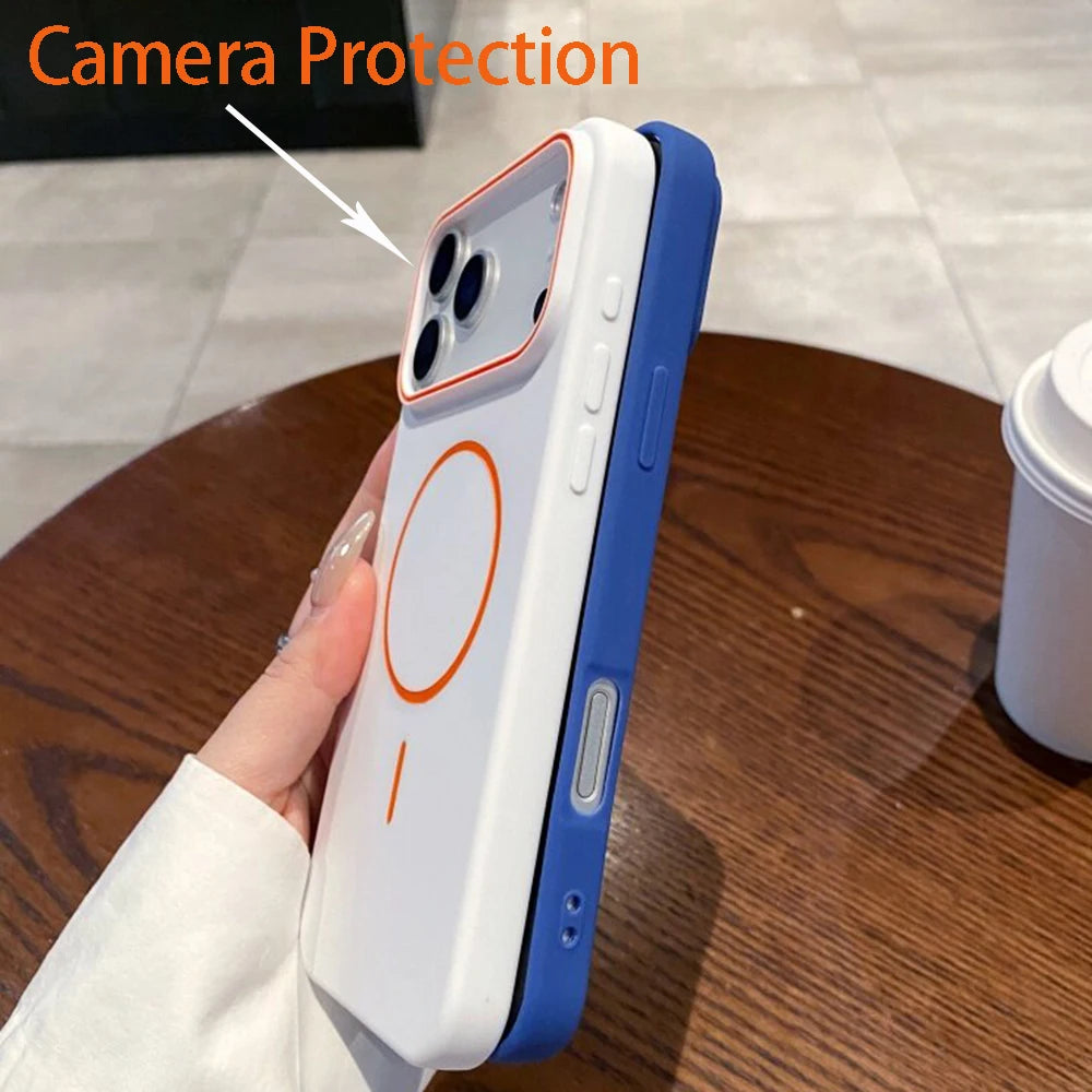 Luxury For Magsafe Silicone Phone Case For iPhone 11 12 13 14 15 16 17 18 Pro Max Magnetic Wireless Charging Back Case Cover