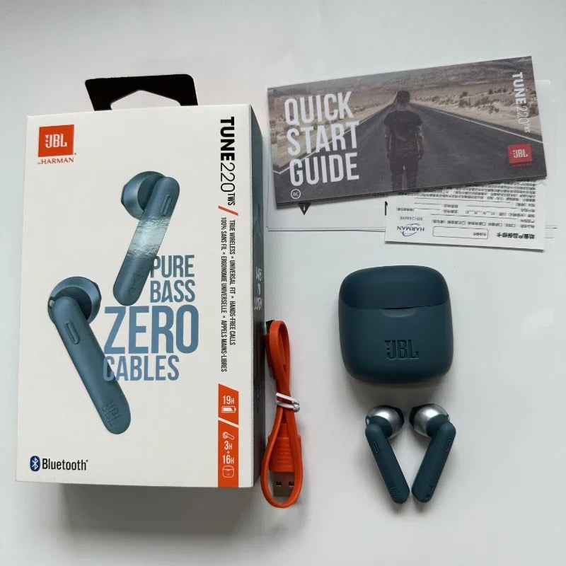 JBL Tune 220TWS True Wireless Bluetooth Earbuds with Bass Sound and Mic