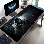 Large Mouse Pad Tactical Soldier Design Non-Slip XXL Desk Pad Gaming Accessories Stitched Edges for Home and Game for FPS Gamer