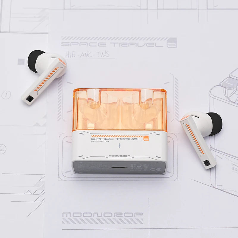MOONDROP Space Travel 2 TWS Wireless Earbuds Bluetooth 6.0 ANC HiFi Low Latency Game Mode