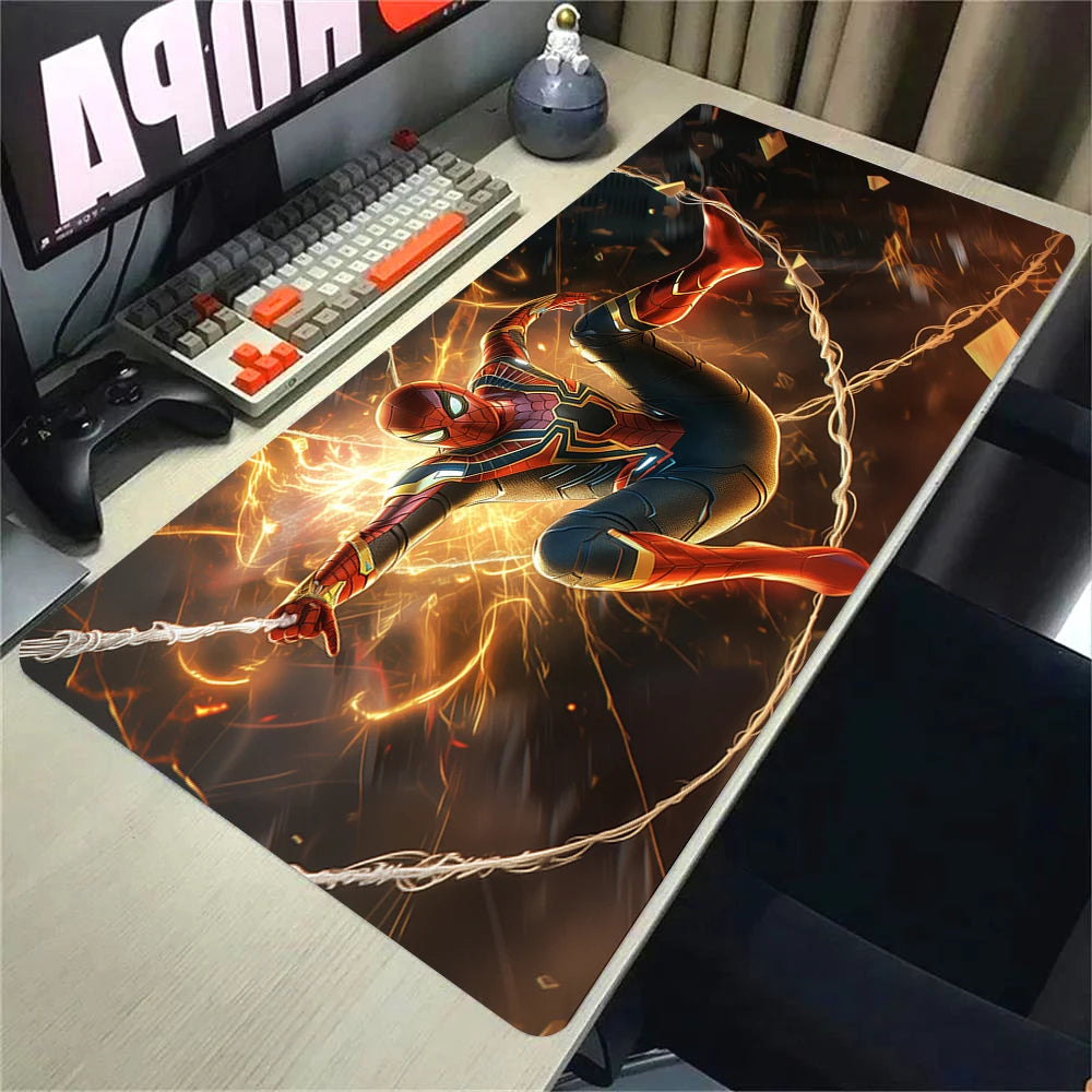 Super Hero S-Spider-Mans Mousepad HD Printing Computer Gamers Locking Edge Non-slip Mouse Pad XXL90x40cm Keyboard PC Desk Pad