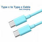 PD 60W USB C to USB Type C Cable Fast Charge Data Cable For Iphone 15 15Pro Huawei Samsung Xiaomi Data Line Black White 1M 2M 3M